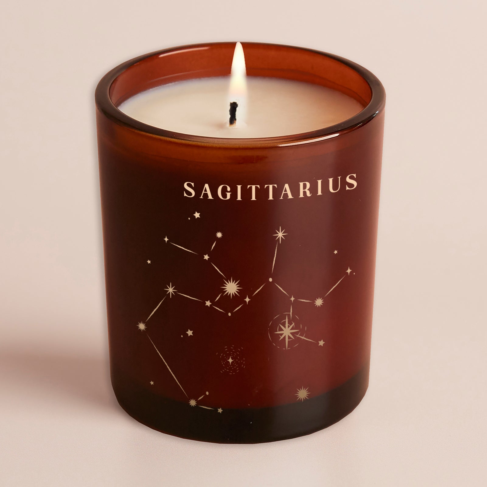 Birthday Gift Constellation Amber Glow Candle – Unique Zodiac Gift in Luxury Box