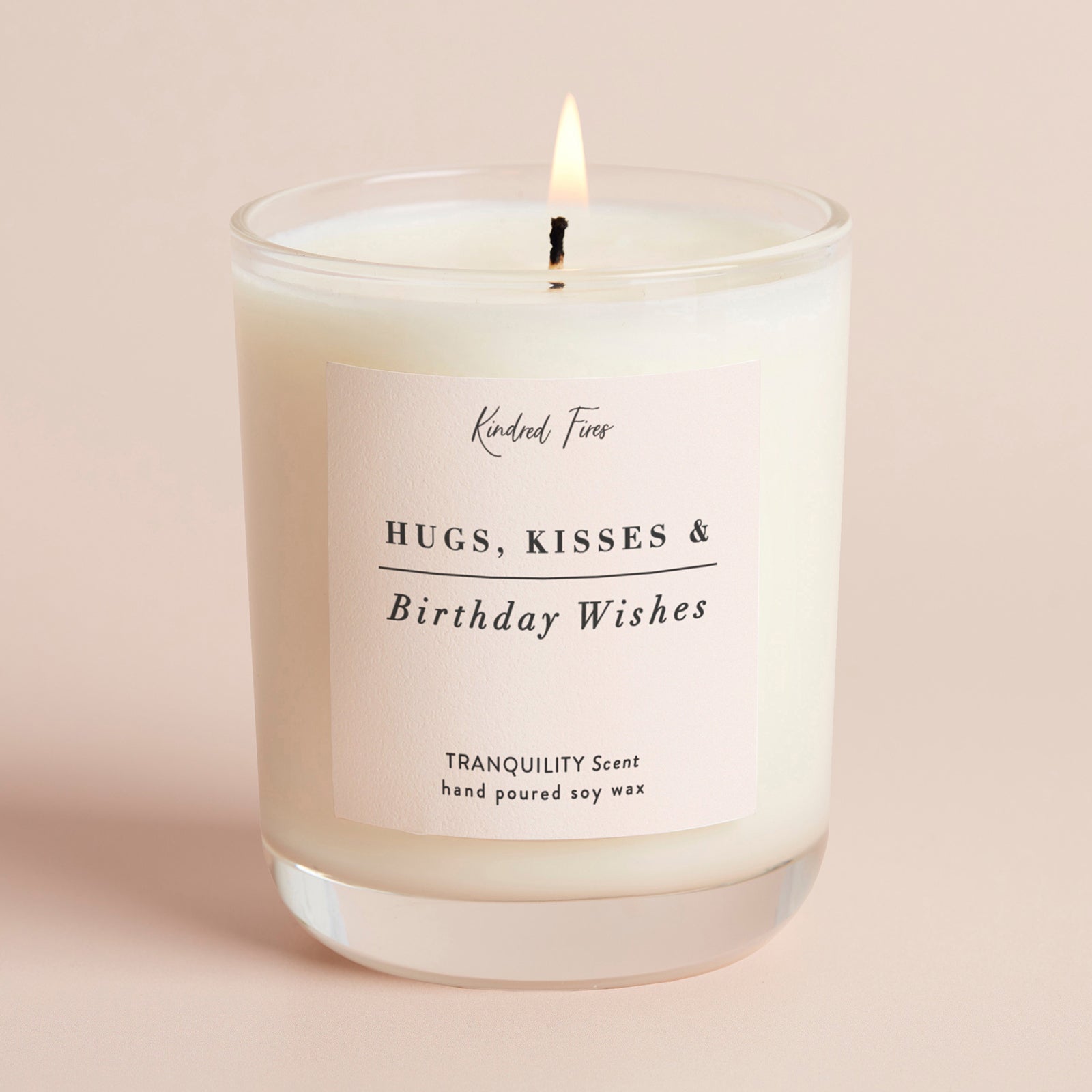 Birthday Gift Hugs Kisses Candle - Personalised Soy Wax in Luxury Gift-Ready Box