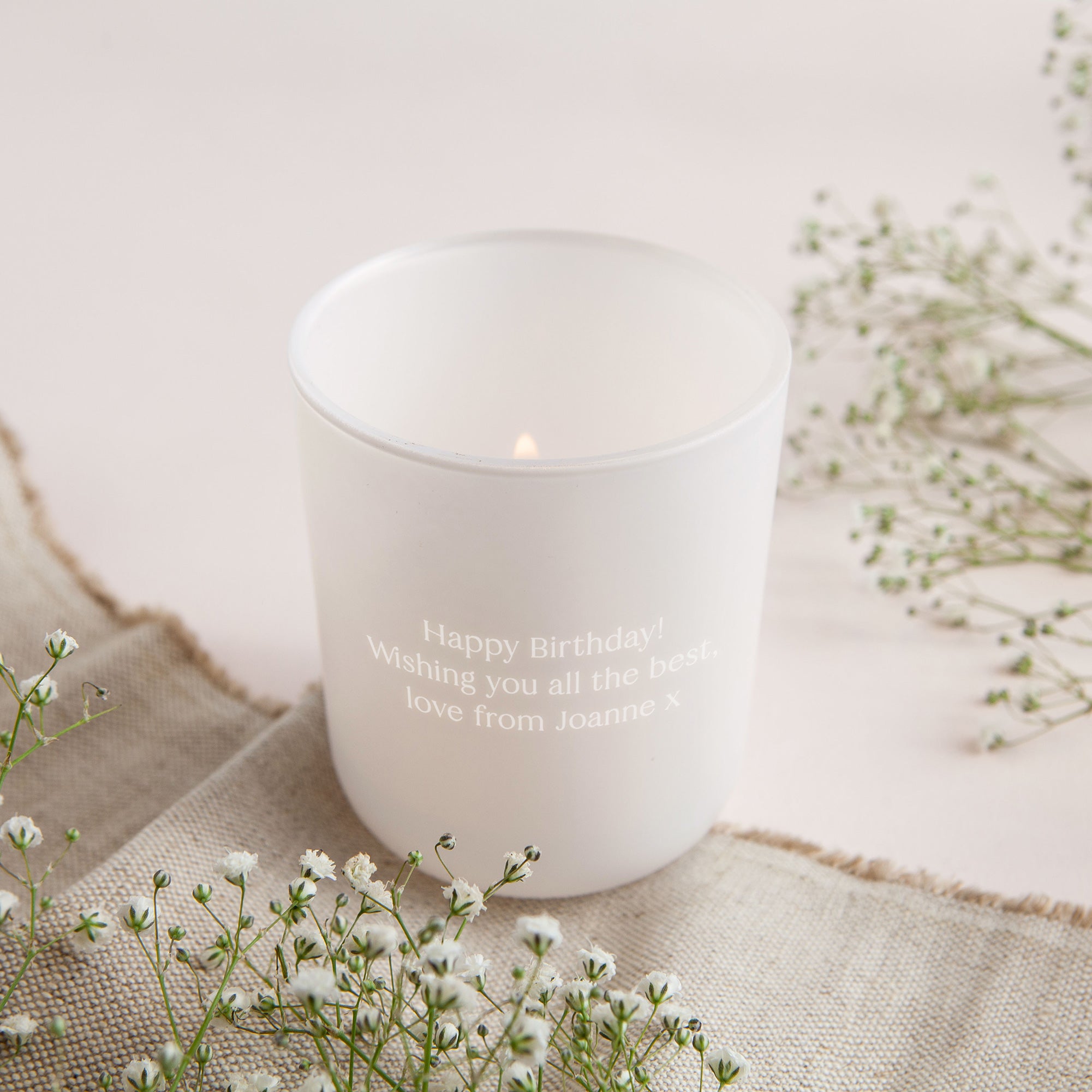 Birthday Gift for Her Engraved Tea Light Holder with Candles in Luxury Gift Box Ready to Give