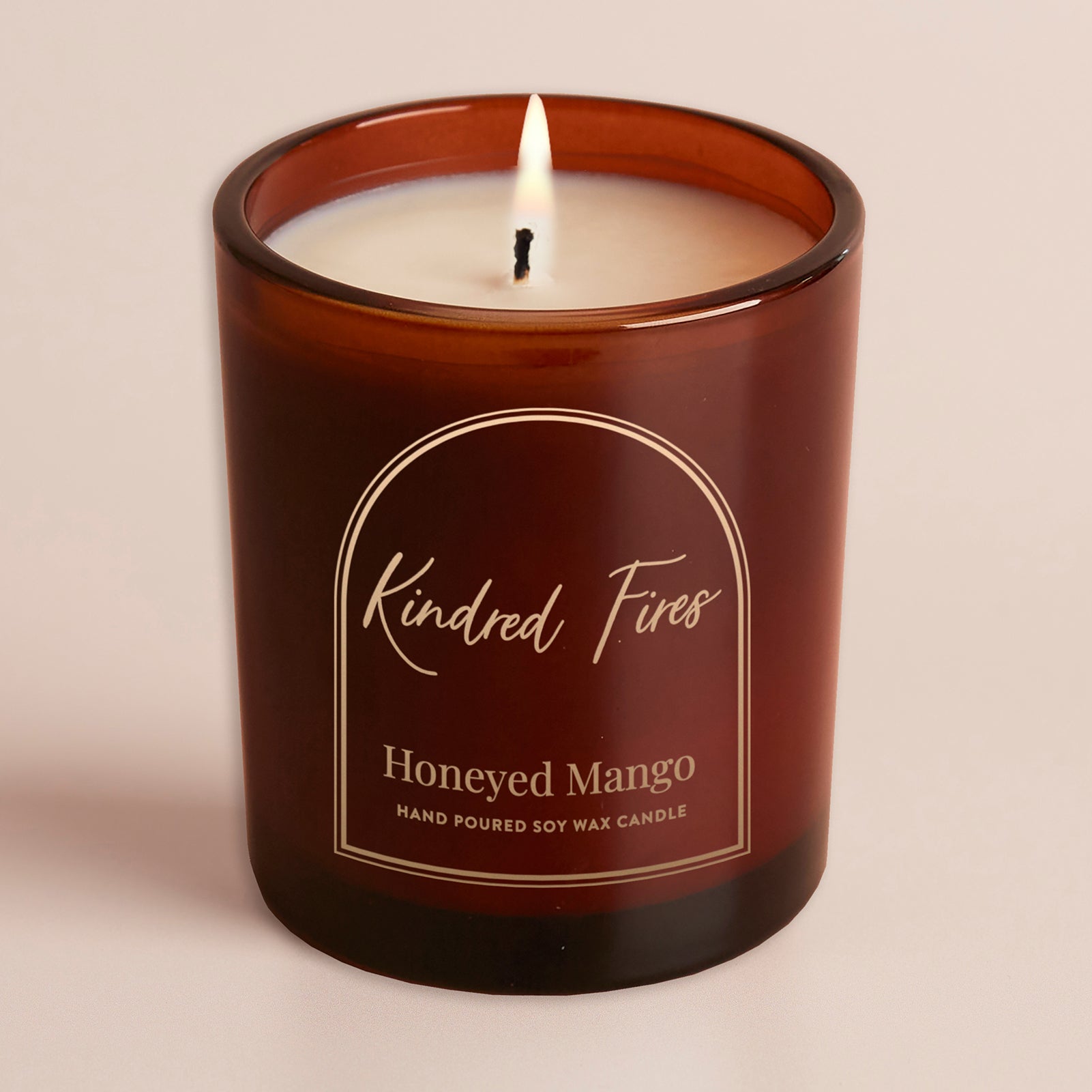 Birthday Thank You Wedding Gift Honeyed Mango Engraved Candle in Luxury Gift Box