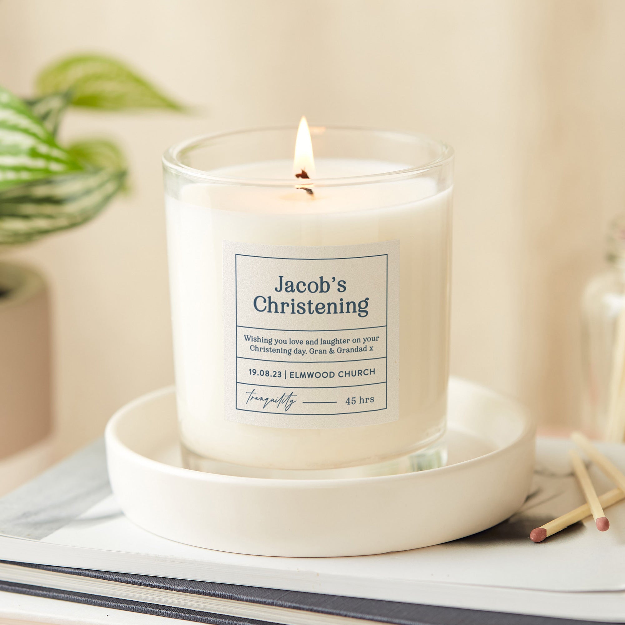 Christening Gift Keepsake Candle – Personalised, Scented, Gift-Ready Luxury Box