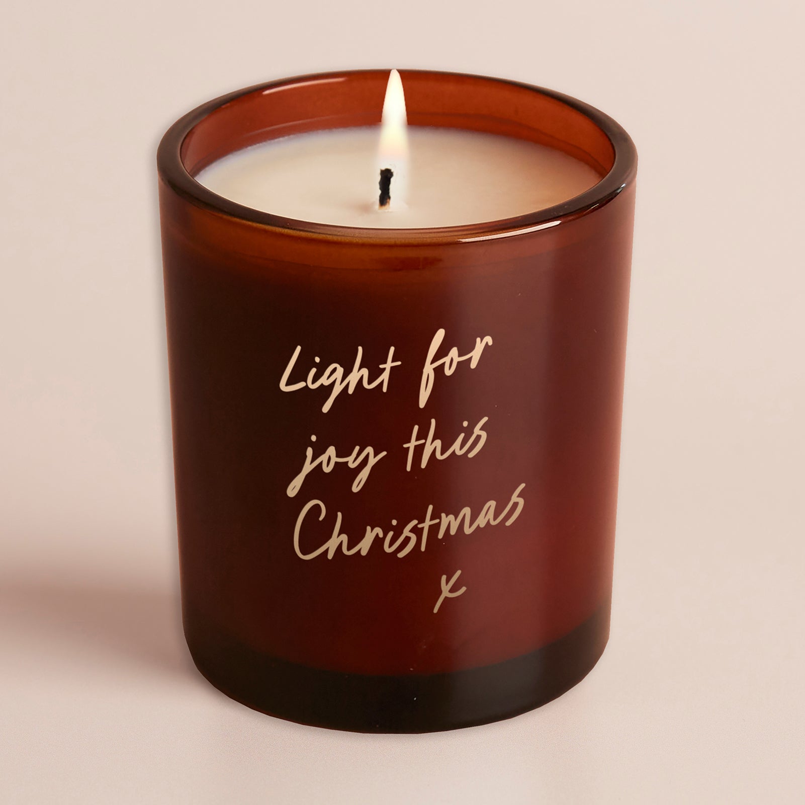 Christmas Gift Light For Joy Glow Through Candle – Festive Scented Luxury Gift Box for Her