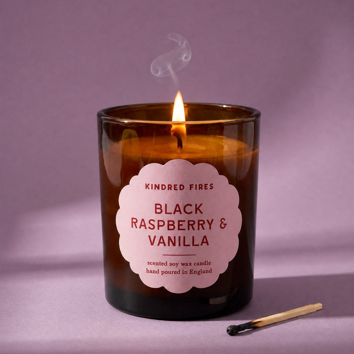 Large Refillable Soy Candle & Reed Diffuser Bundle - Black Raspberry & Vanilla