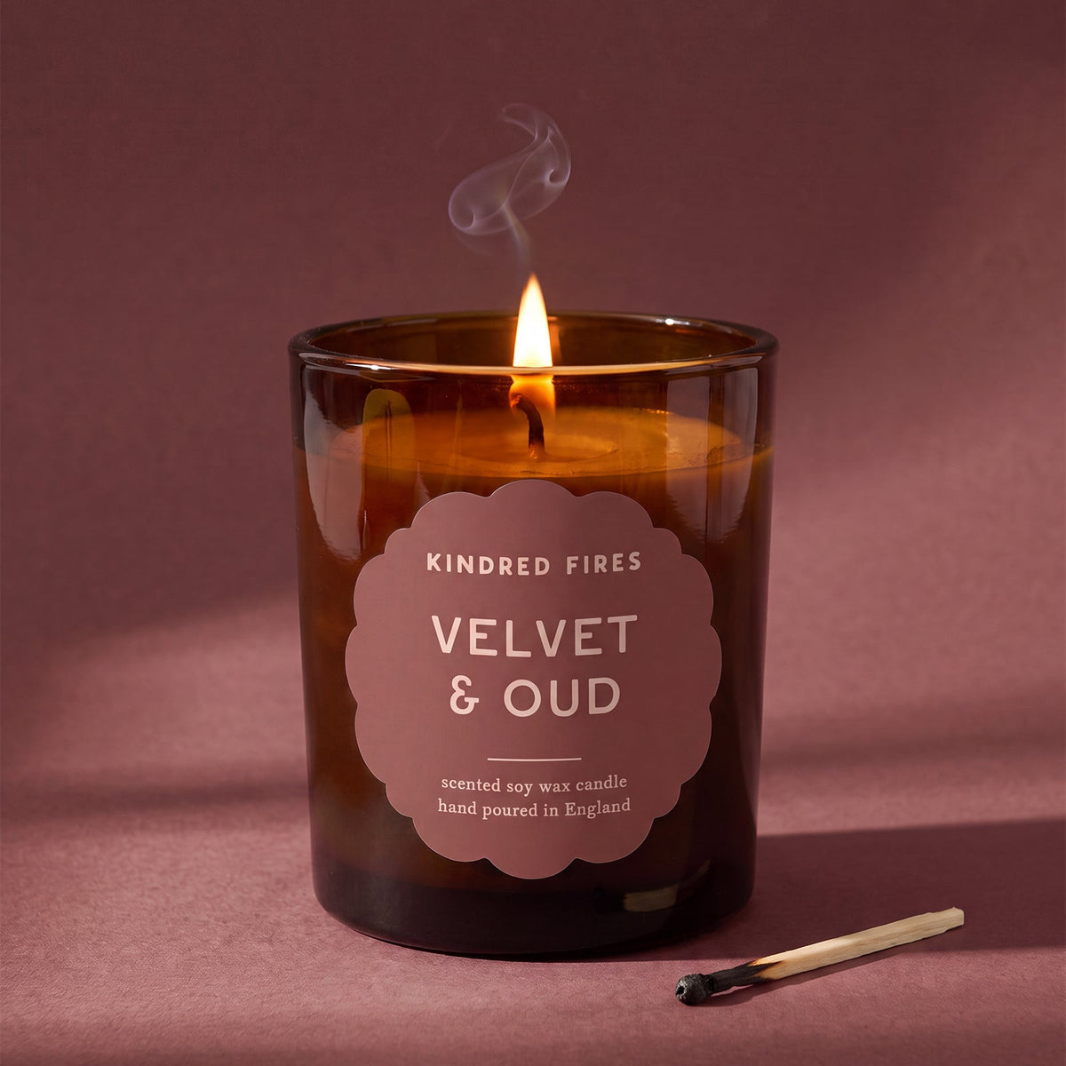 Large Refillable Soy Candle & Reed Diffuser Bundle - Velvet & Oud
