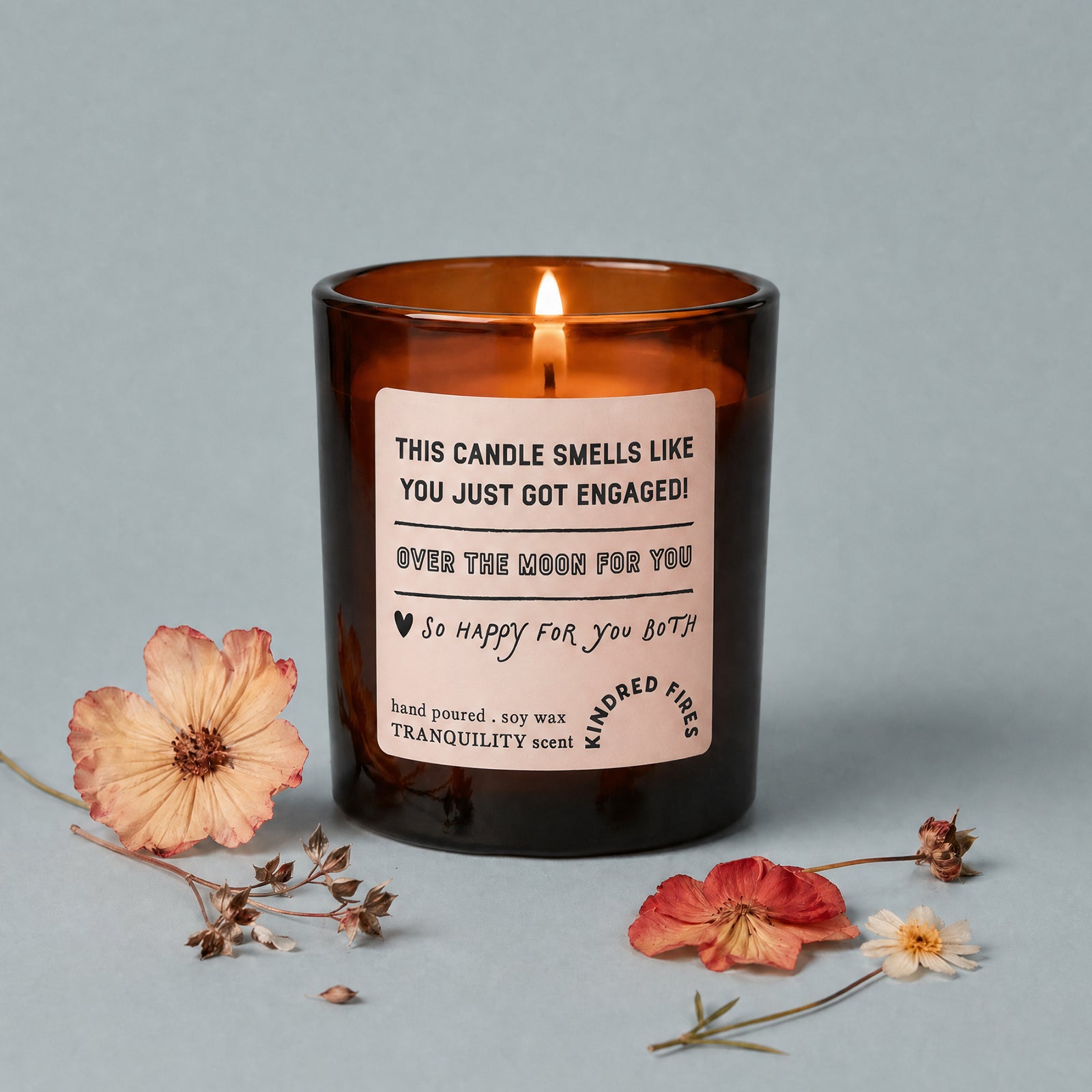 Engagement Gift Candle - Smells Like You Just Got Engaged, Luxury Gift Box, Refillable