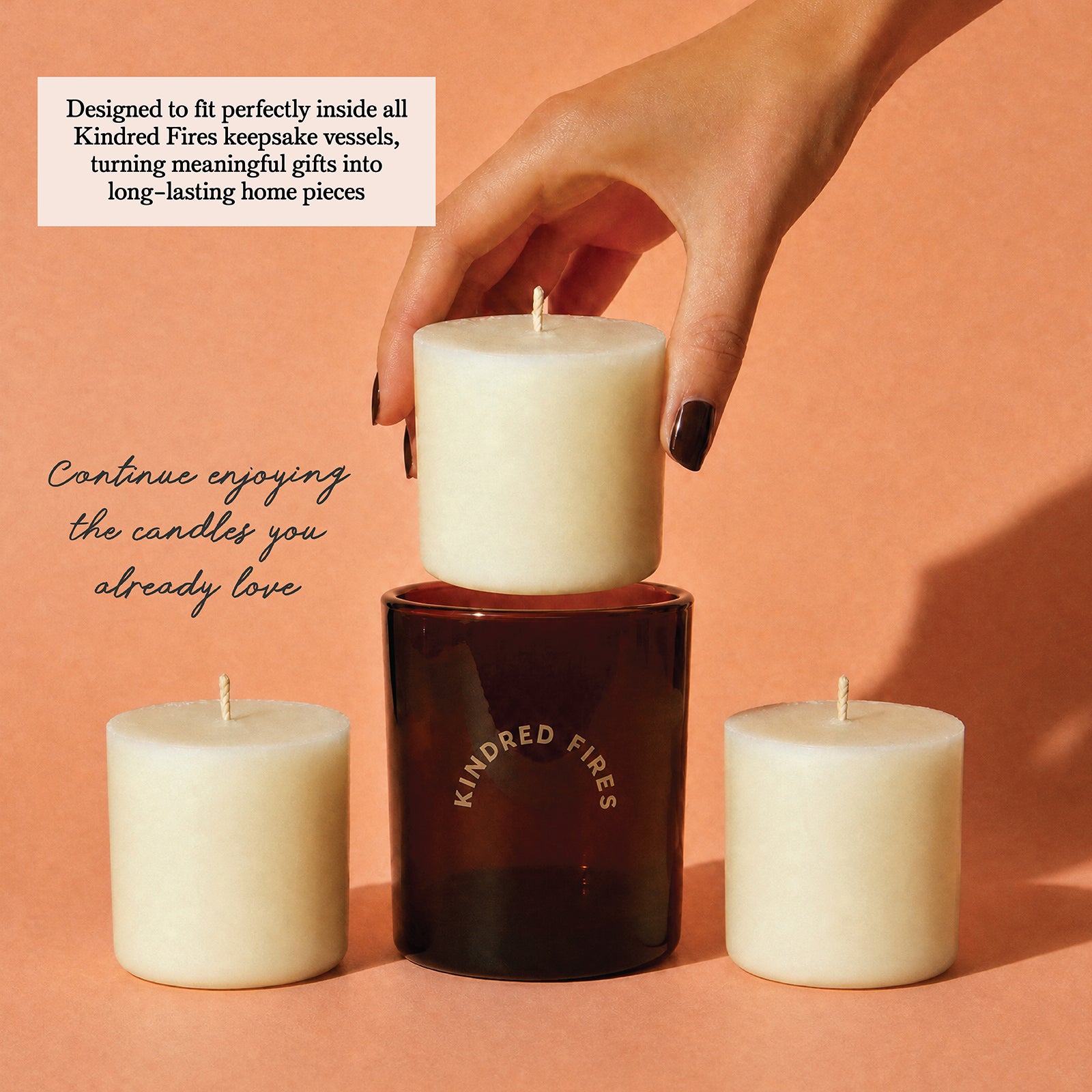 Gift Ready Kindred Fires Candle Refill Bundle in Luxury Packaging for Candle Lovers