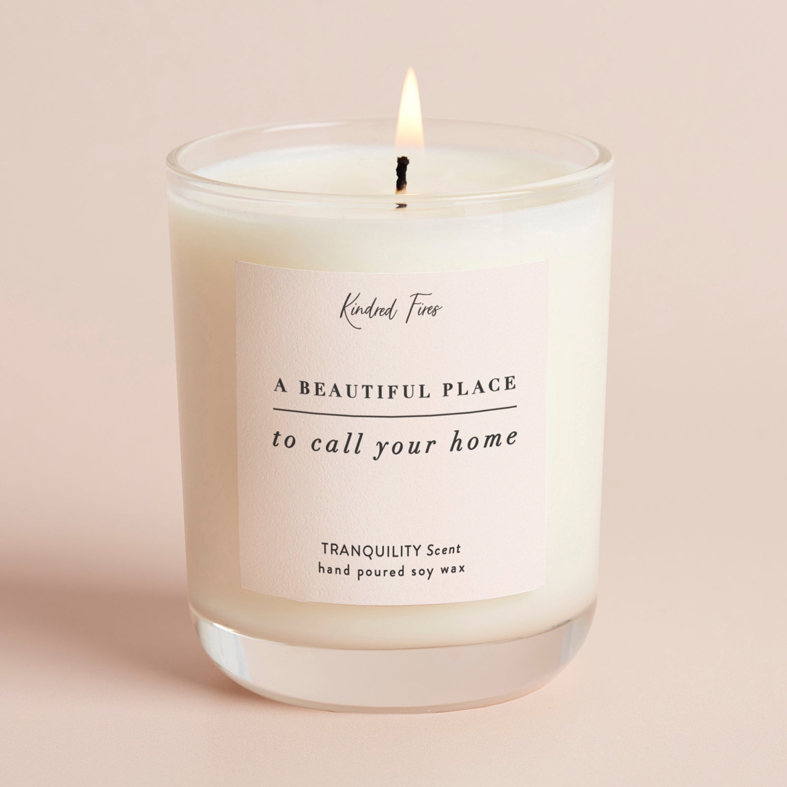 New Home Gift Clear Soy Wax Candle in Luxury Gift Box – Perfect Housewarming Present