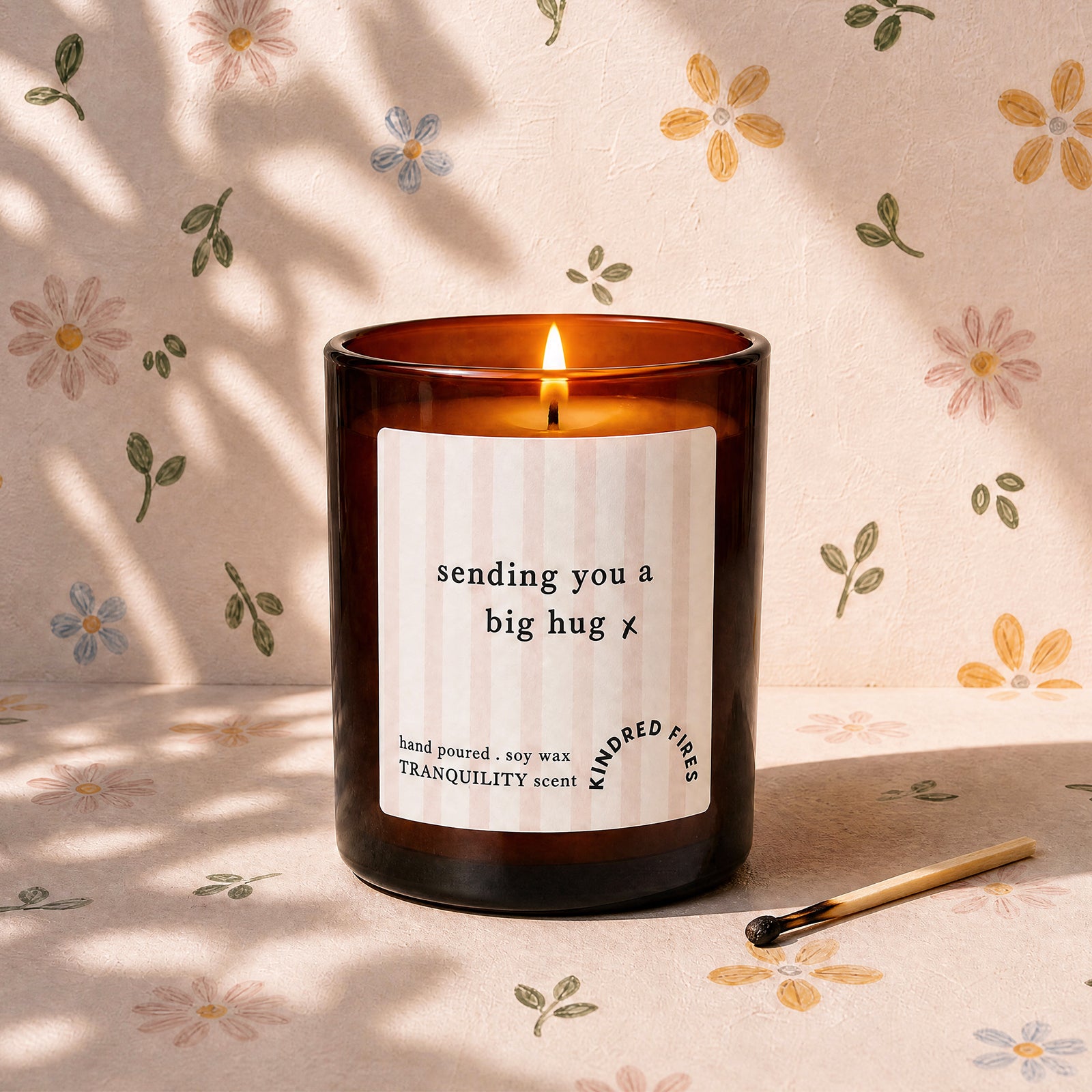 Sending You A Big Hug Candle Birthday Gift with Luxury Gift Box, Personalised & Refillable