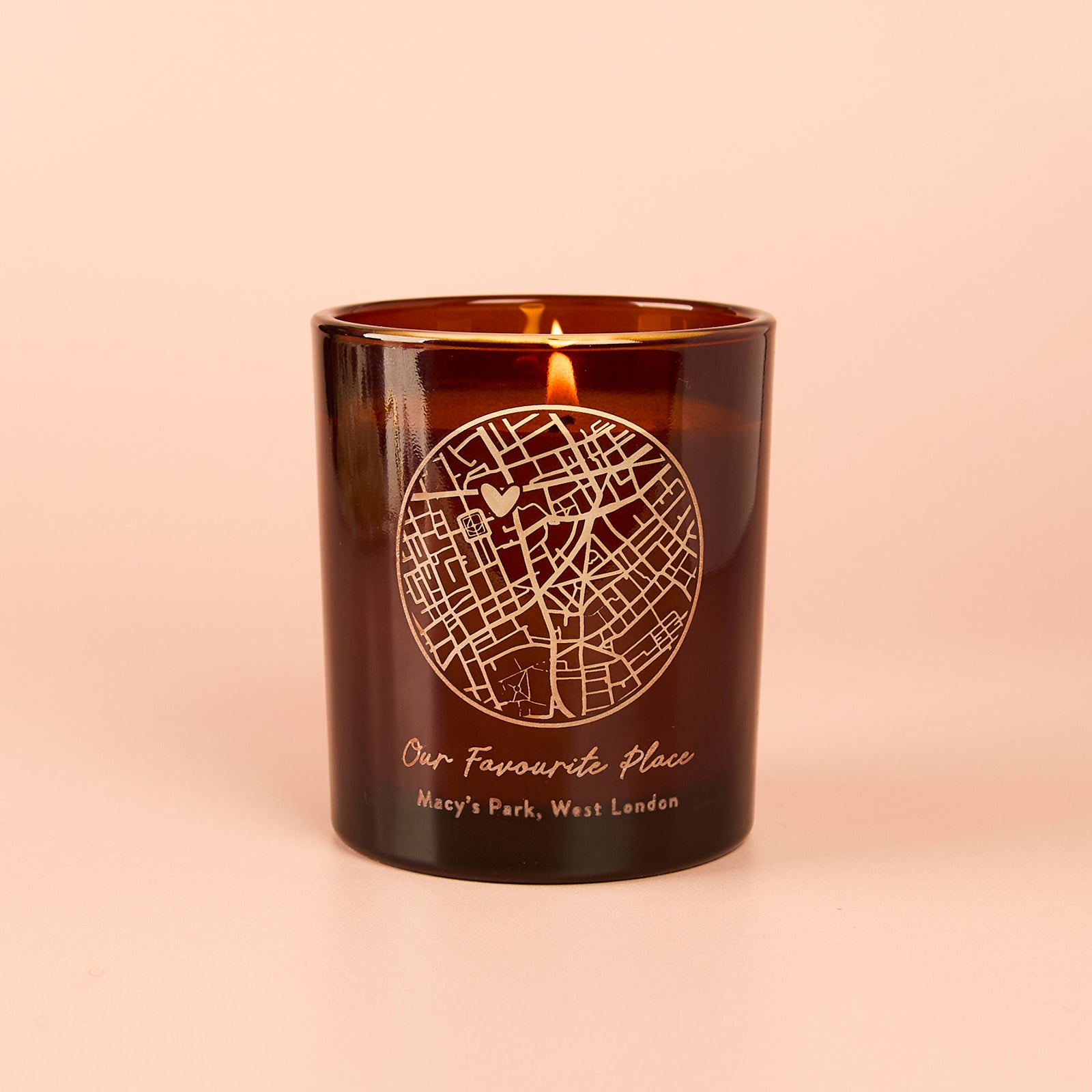 Valentine's Gift Map Candle for Couples – Personalised Romantic Gift in Luxury Box