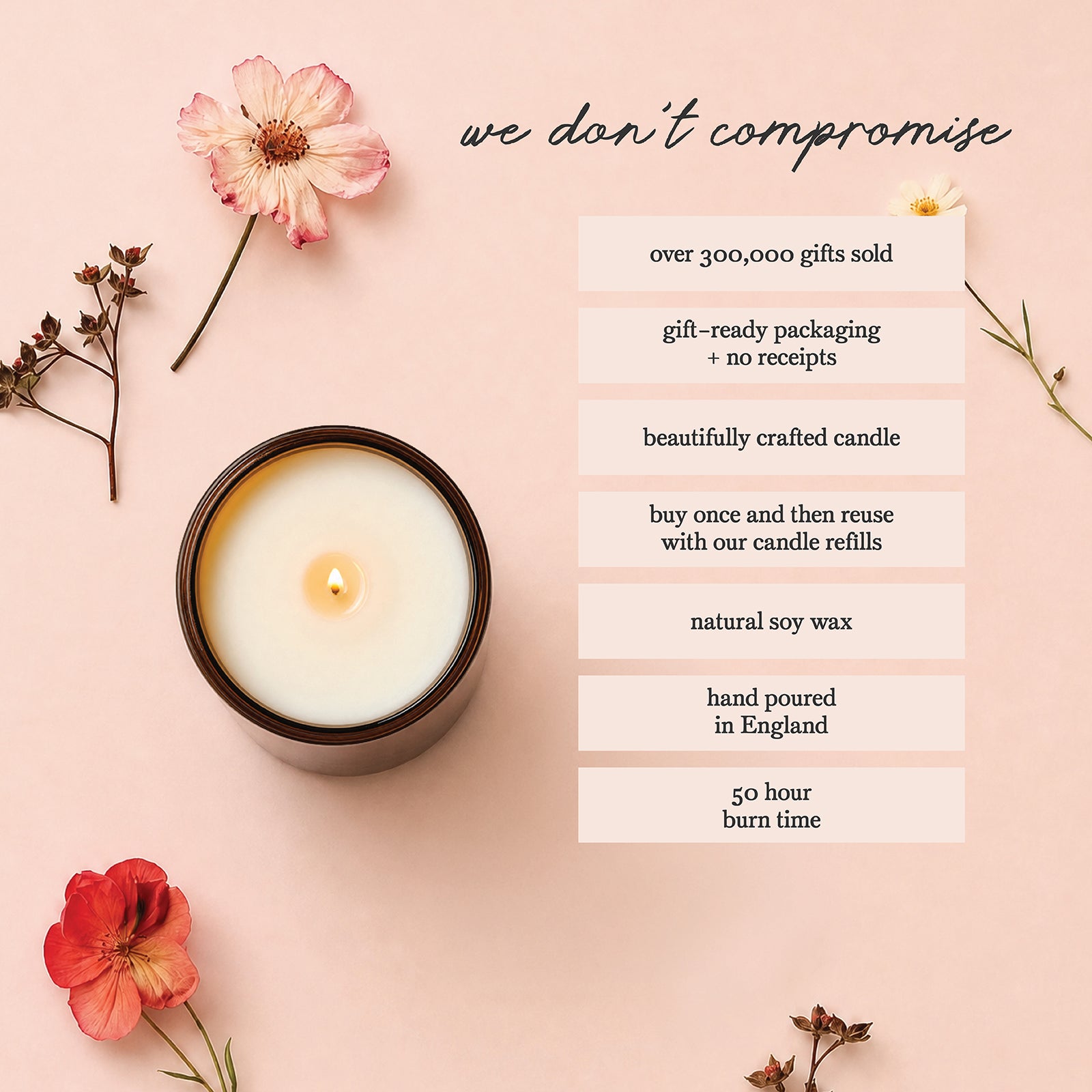 Wedding Gift Adventure Candle Luxury Scented Refillable in Gift-Ready Packaging