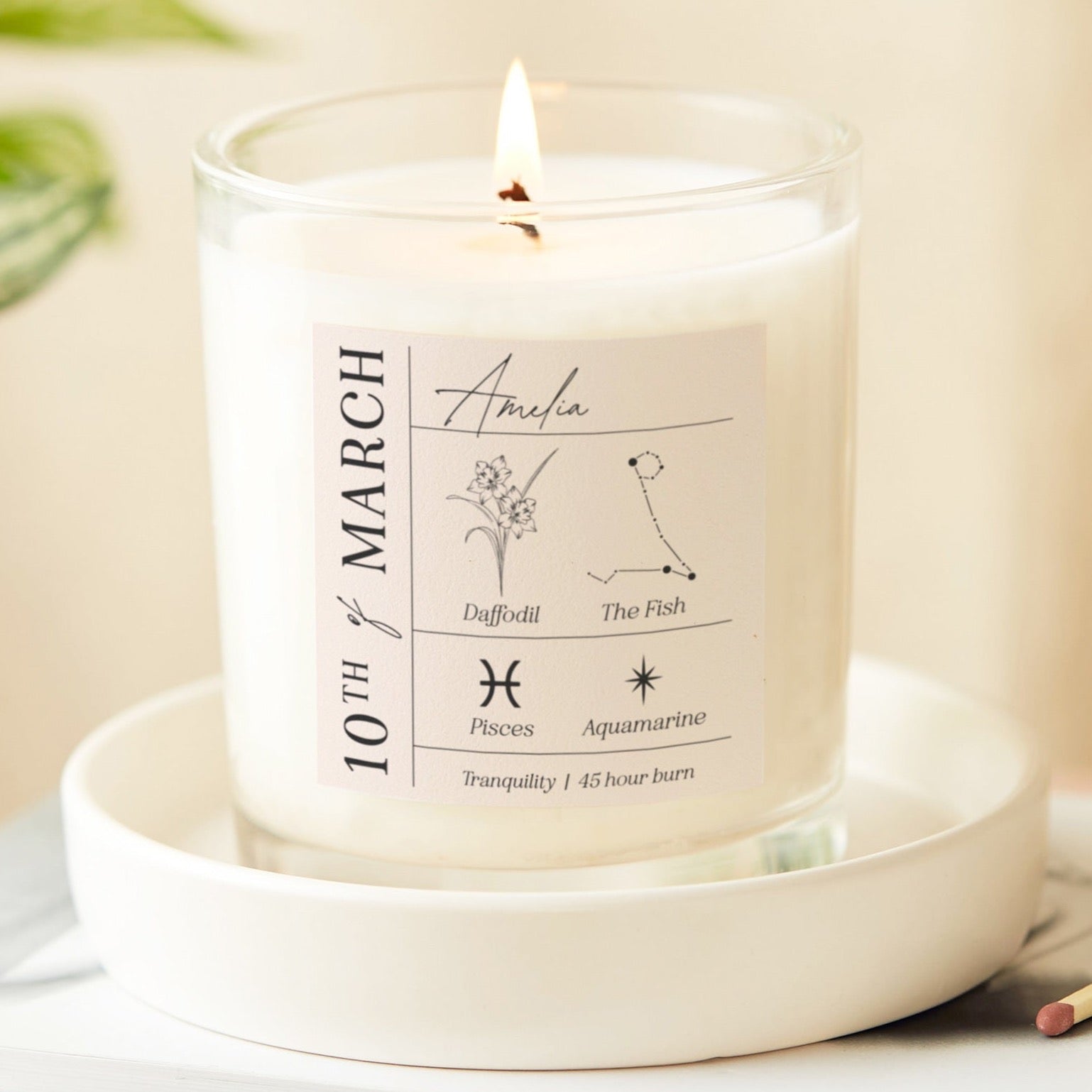 Birthday Gift Zodiac Star Sign Candle for Her – Personalised Luxury Gift-Ready Box