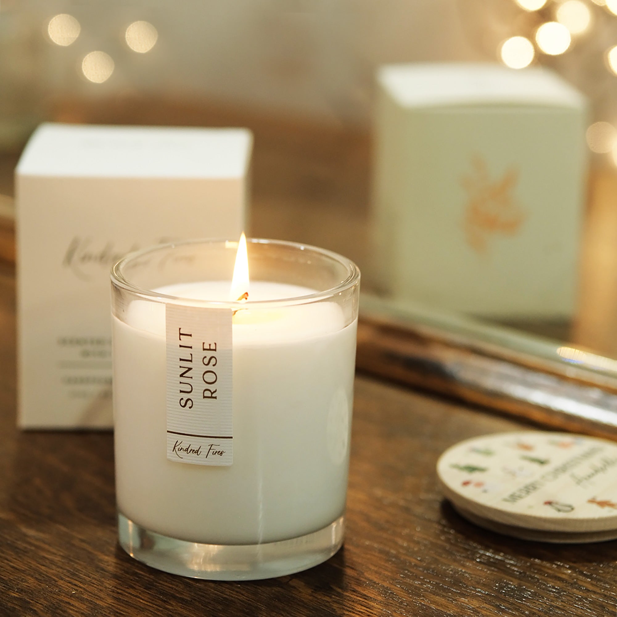 Christmas Gift Personalised Stocking Candle with Lid in Luxury Gift-Ready Packaging