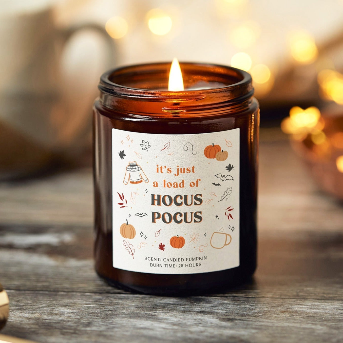 Halloween Gift Hocus Pocus Candle – Spooky Decoration with Luxury Gift-Ready Packaging