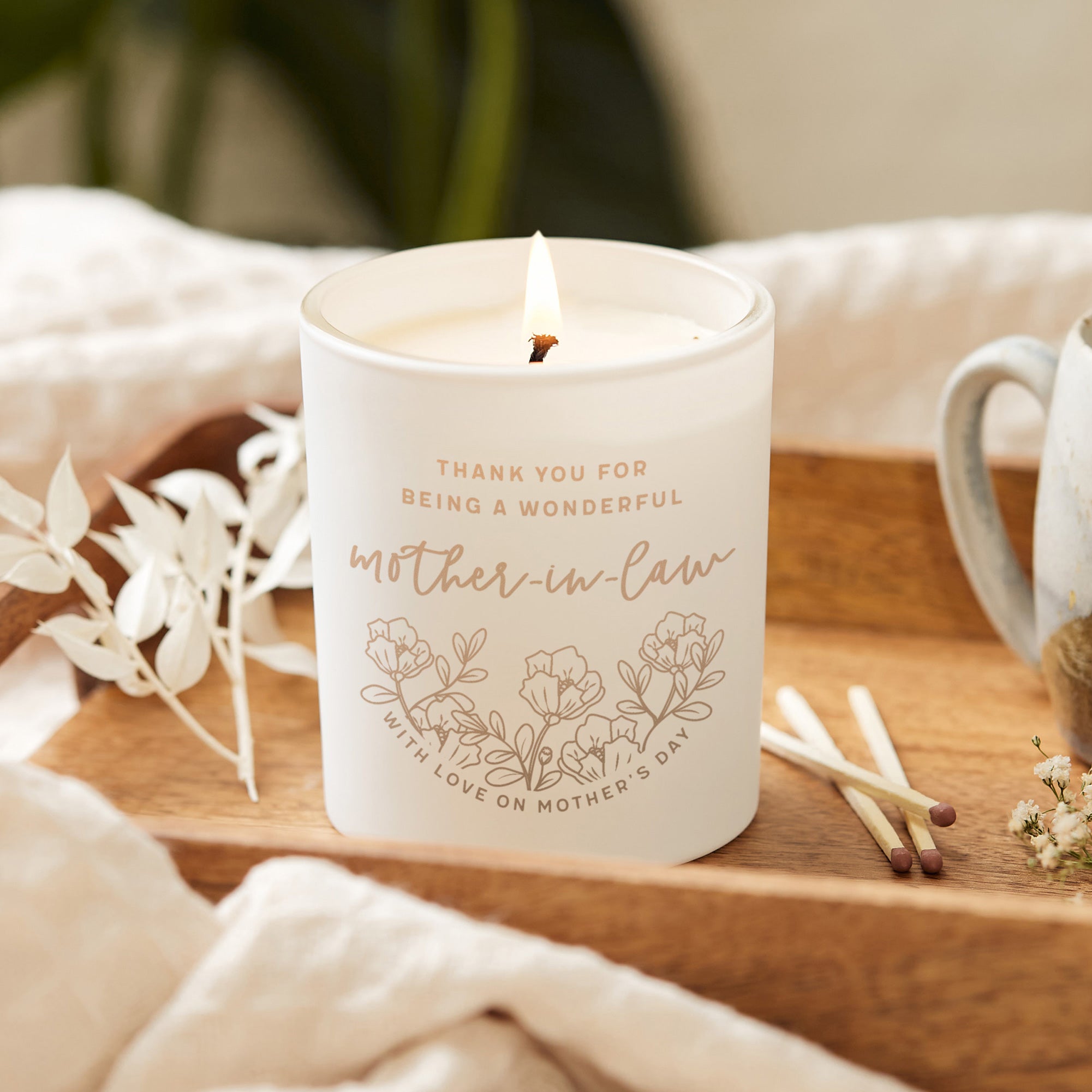 Mother's Day Gift for Mother-in-Law Scented Candle in Luxury Gift-Ready Packaging