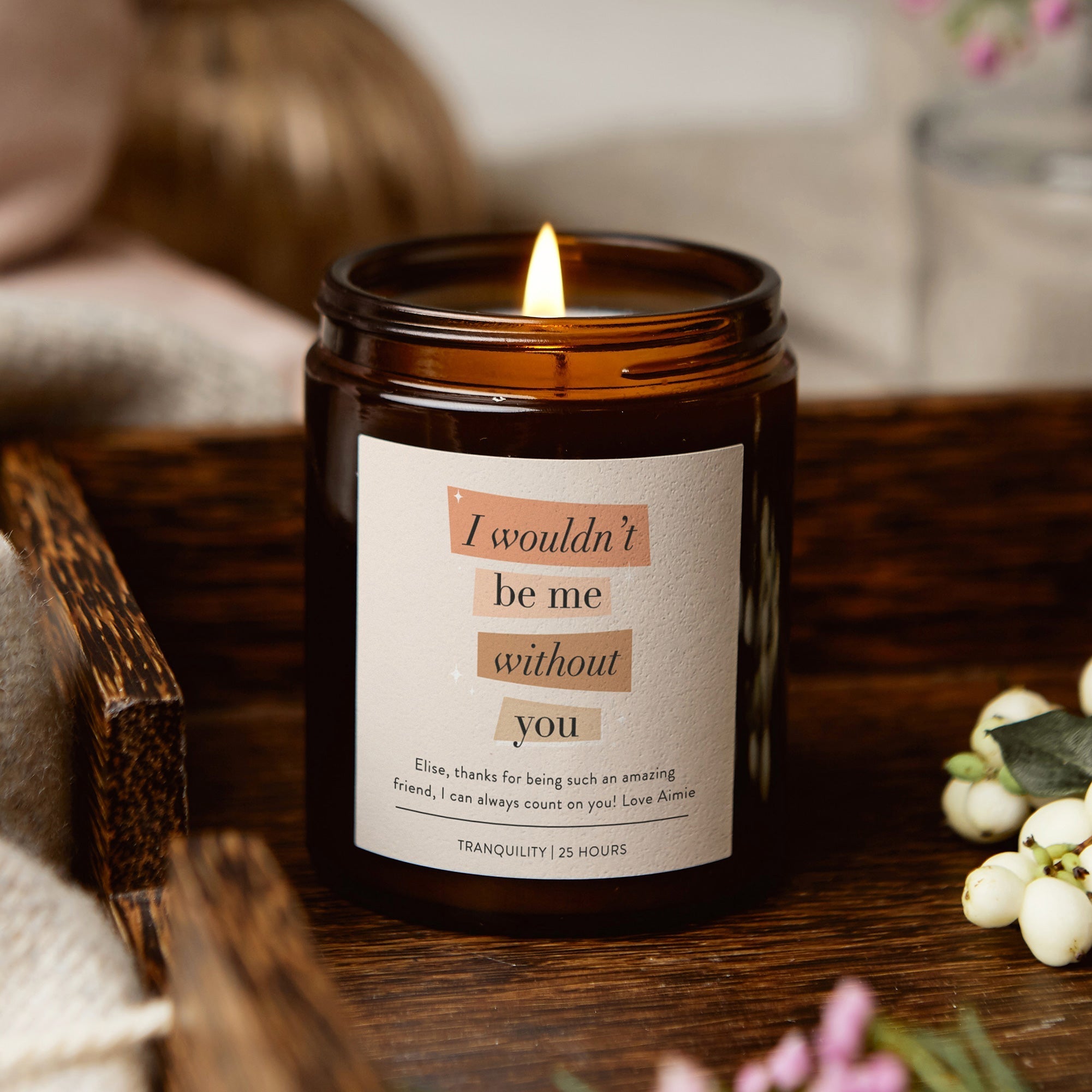 Mother's Day Gift I Wouldn't Be Me Without You Candle Luxury Scented Gift Box Ready
