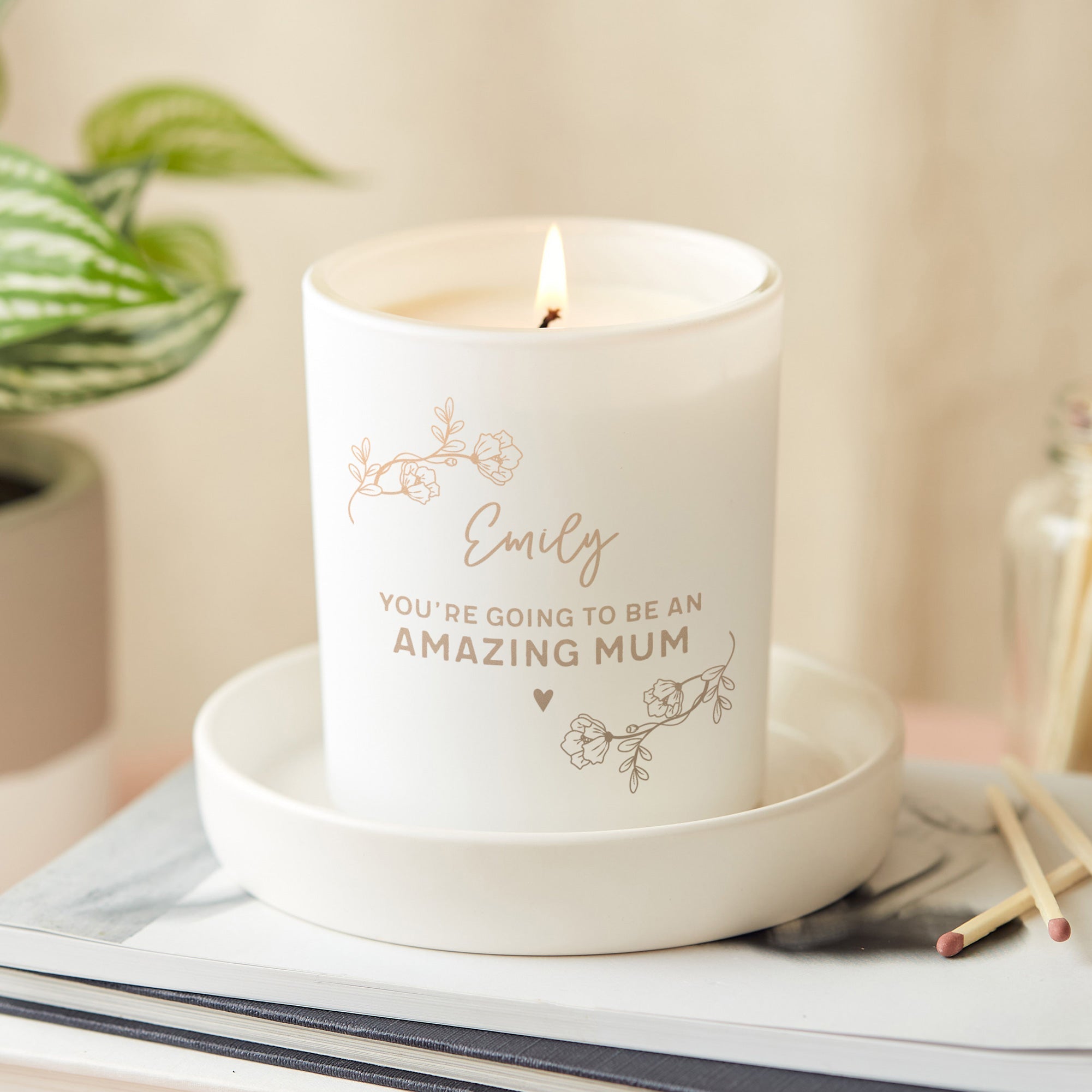 Mother's Day Gift Mummy To Be Candle - Baby Shower & New Baby Gift in Luxury Box