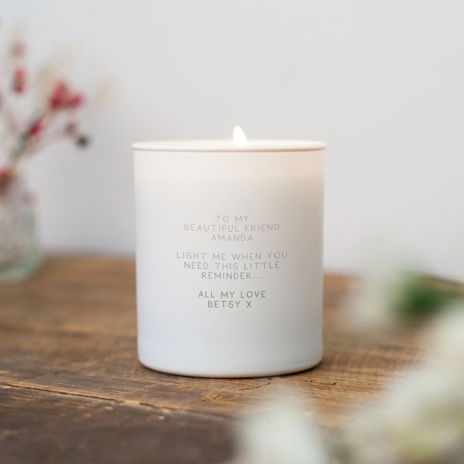 Birthday Gift I Am Enough Glow Through Soy Wax Candle Luxury Gift Box Ready to Gift
