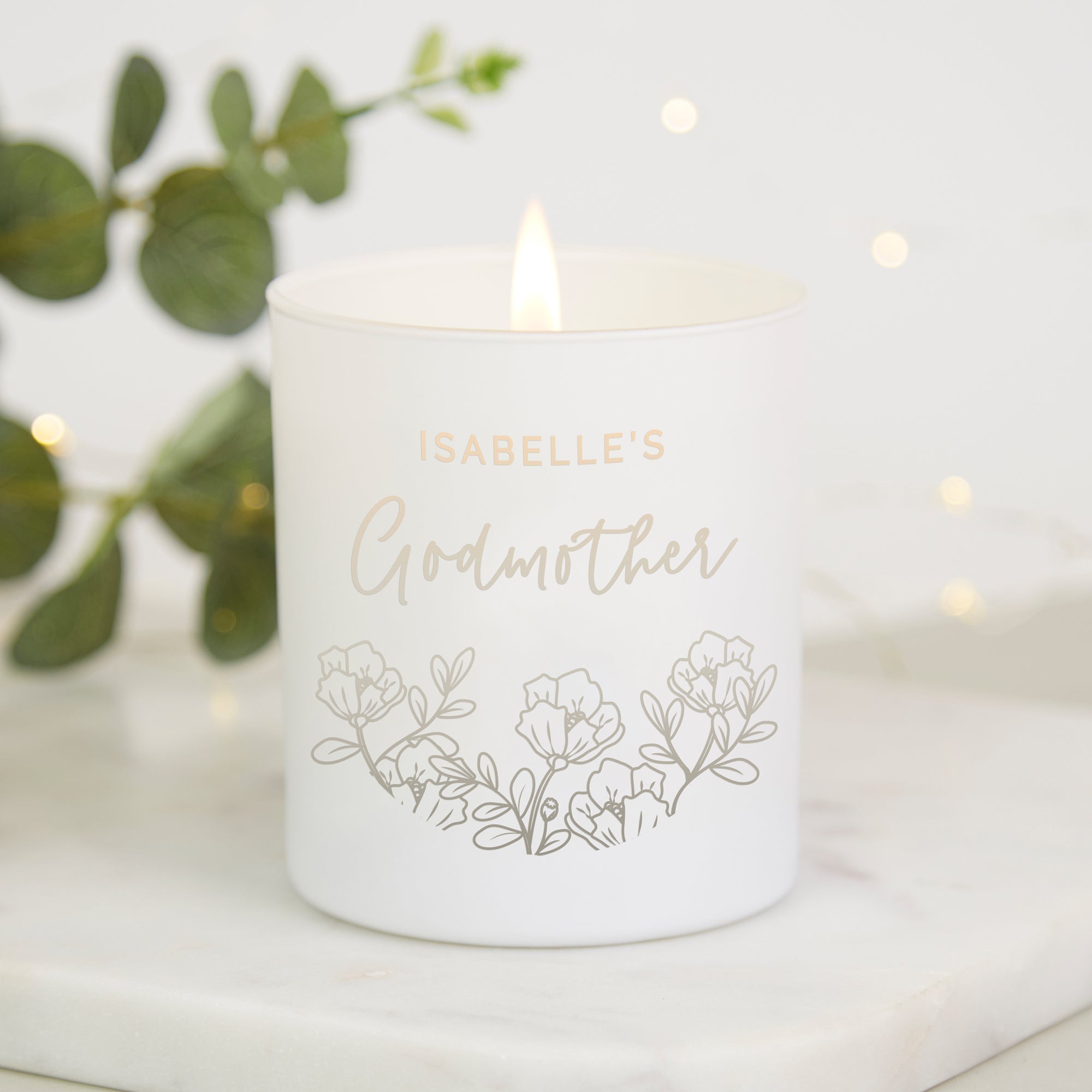 Thank You Gift Godmother Candle Personalised Luxury Gift-Ready Packaging Special Occasions