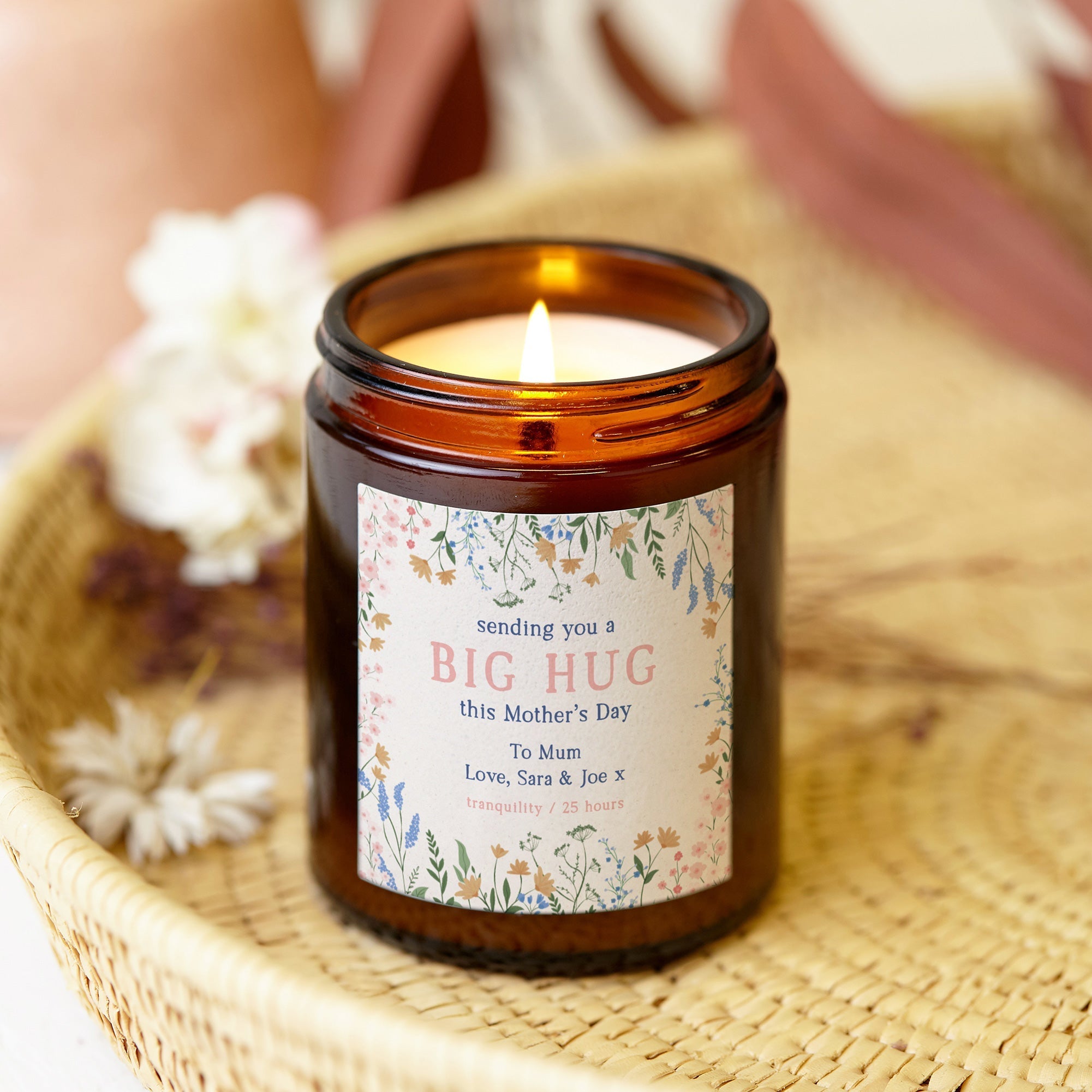 Mother's Day Gift Candle Sending A Big Hug – Personalised Luxury Gift Box For Mum 2024