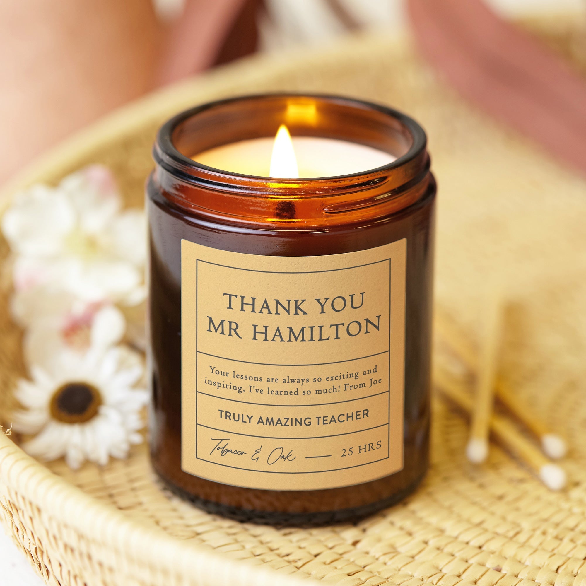 Thank You Gift for Teachers - Truly Amazing Teacher Candle, Scented, Gift-Ready Luxury Box