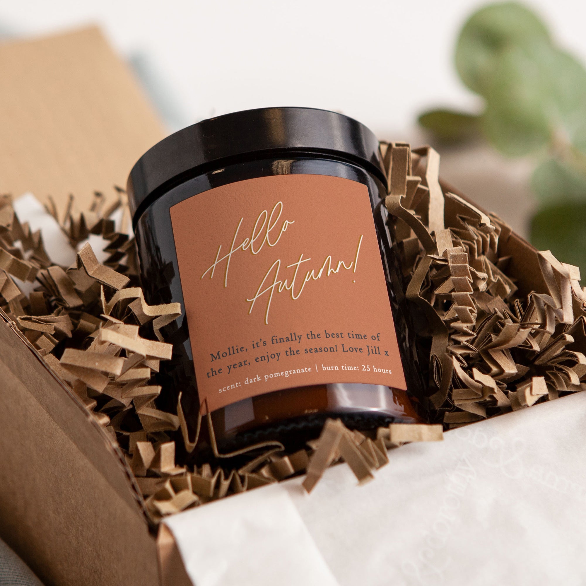 Autumn Candle Hello Autumn Gift - Kindred Fires