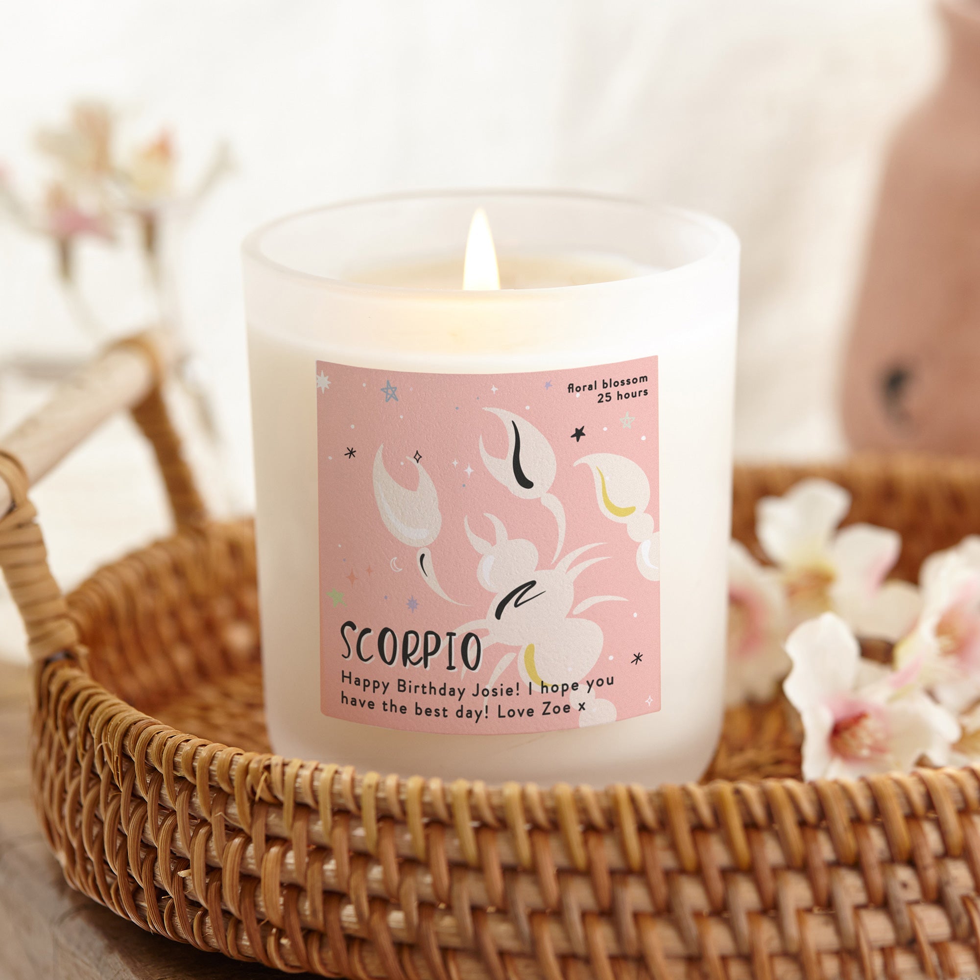 Birthday Gift Zodiac Colourful Candle - Kindred Fires