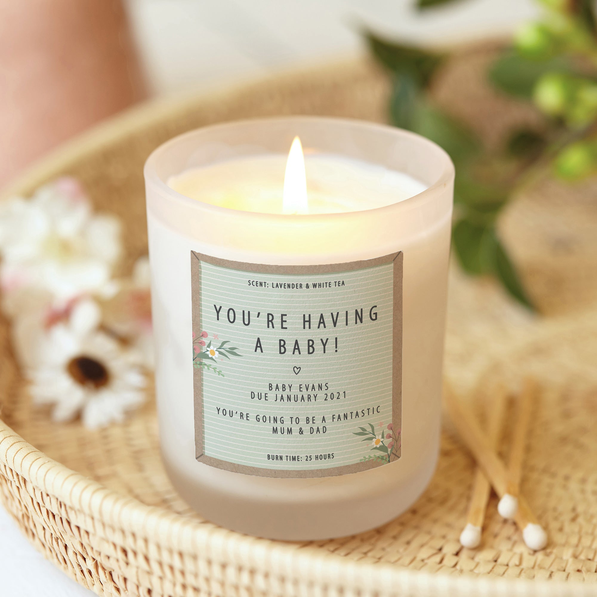 Mummy To Be Gift Congratulations Candle - Kindred Fires