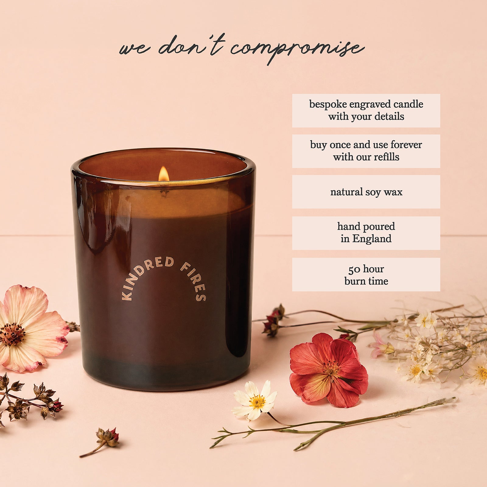 Anniversary Gift for Couple Personalised Candle in Luxury Box – Refillable Romantic Keepsake