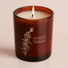 Birth Flower Gift Candle – Engraved Amber Glow Candle in Luxury Gift Box for Birthday or Thanks
