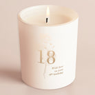 Birthday Gift Any Age Milestone Candle Floral White Glow Through Luxury Gift Box Ready