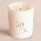 Birthday Gift Any Age Milestone Candle Floral White Glow Through Luxury Gift Box Ready