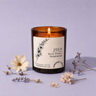 Birthday Gift Birth Flower Candle in Luxury Gift Box – Refillable Scented Gift Ready