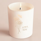 Birthday Gift Birth Flower Glow Through Candle – Engraved Keepsake in Luxury Gift Box