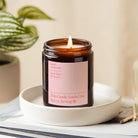 Birthday Gift Candle for Any Age - Personalised Soy Wax Pink Candle in Luxury Box