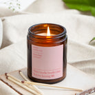 Birthday Gift Candle for Any Age - Personalised Soy Wax Pink Candle in Luxury Box