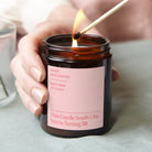 Birthday Gift Candle for Any Age - Personalised Soy Wax Pink Candle in Luxury Box