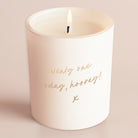 Birthday Gift Candle for Her – Any Age Hooray White Glow in Luxury Gift Box