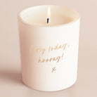 Birthday Gift Candle for Her – Any Age Hooray White Glow in Luxury Gift Box