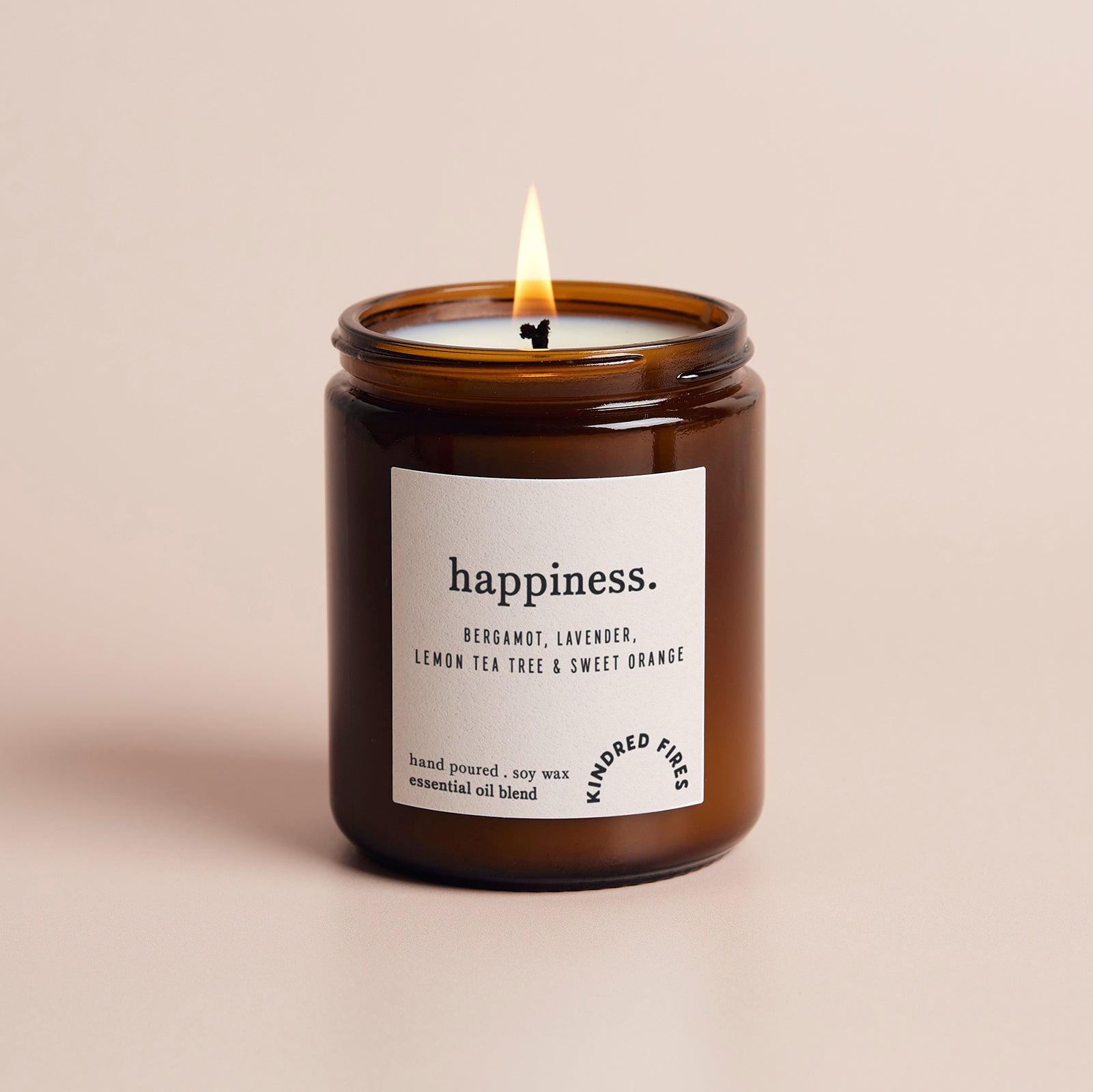 Birthday Gift Happiness Essential Oil Blend Jar Candle Aromatherapy Luxury Gift Box