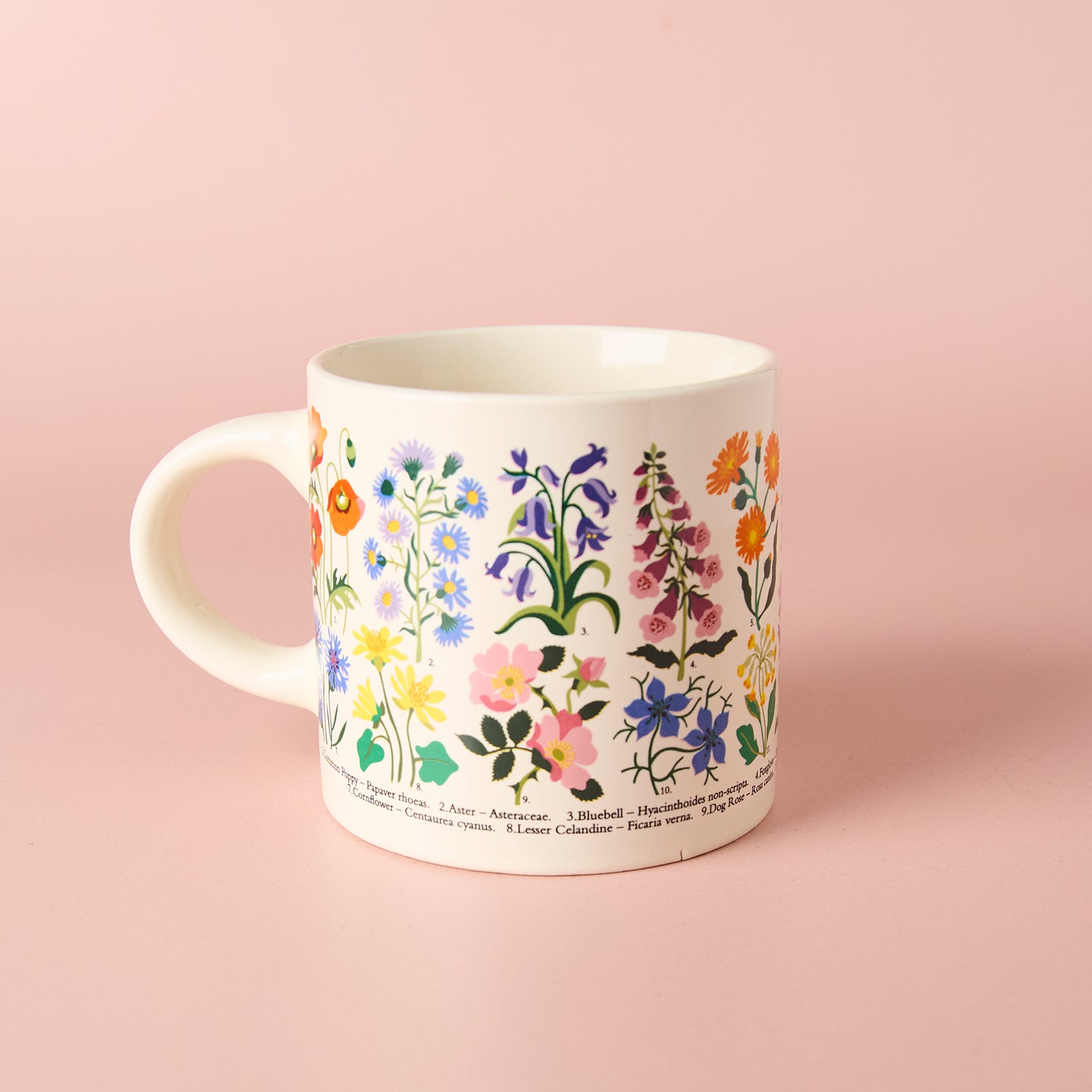 Birthday Thank You Gift Wildflower Print Mug Floral Ceramic Cup Luxury Gift Box