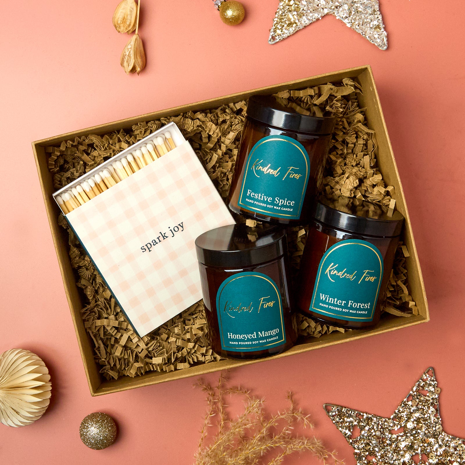 Birthday, Wedding & Thank You Gift Candle Lover’s Trio Set in Luxury Gift-Ready Box