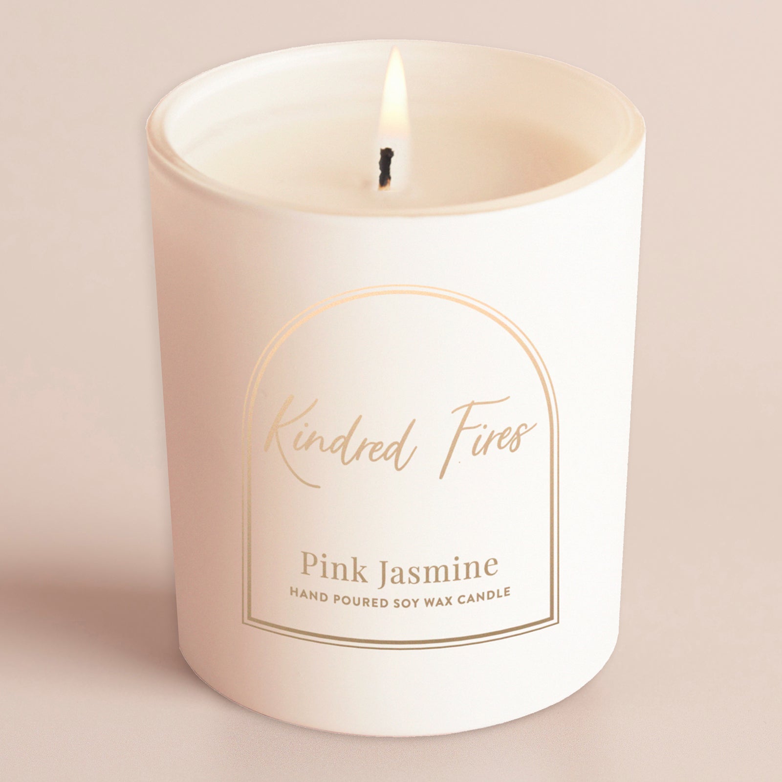 Birthday Wedding Thank You Gift Pink Jasmine Scented Glow Candle in Luxury Box