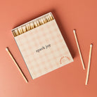 Birthday and Thank You Gift Jar Candle and Matchbox Set in Luxury Gift-Ready Box
