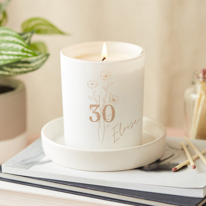 30th Birthday Gift for Her Luxury Scented Candle