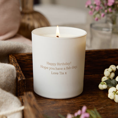 Zodiac Birth Flower Personalised Candle Gift