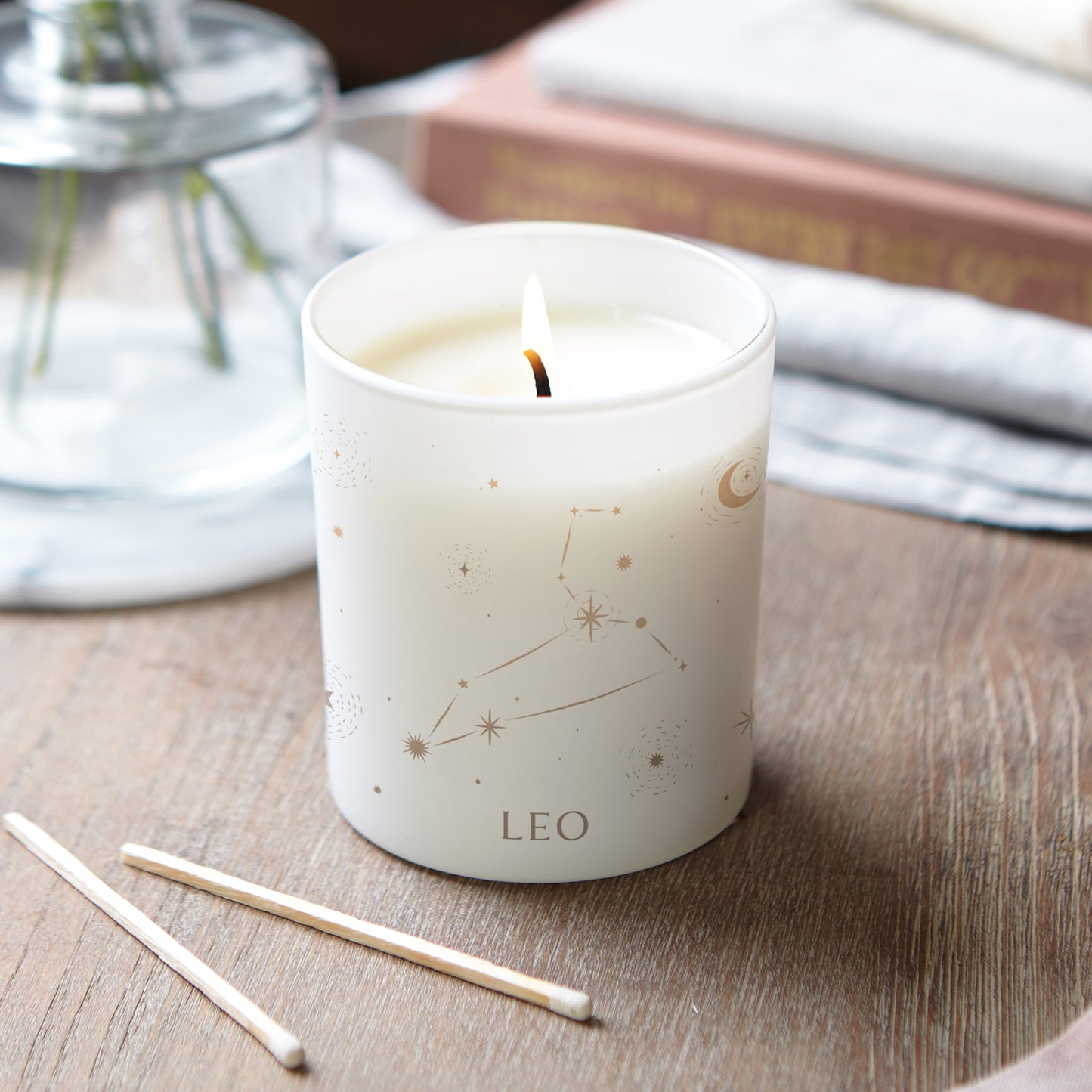 Star Sign Candle Gift Zodiac Constellation Glow Through Candle