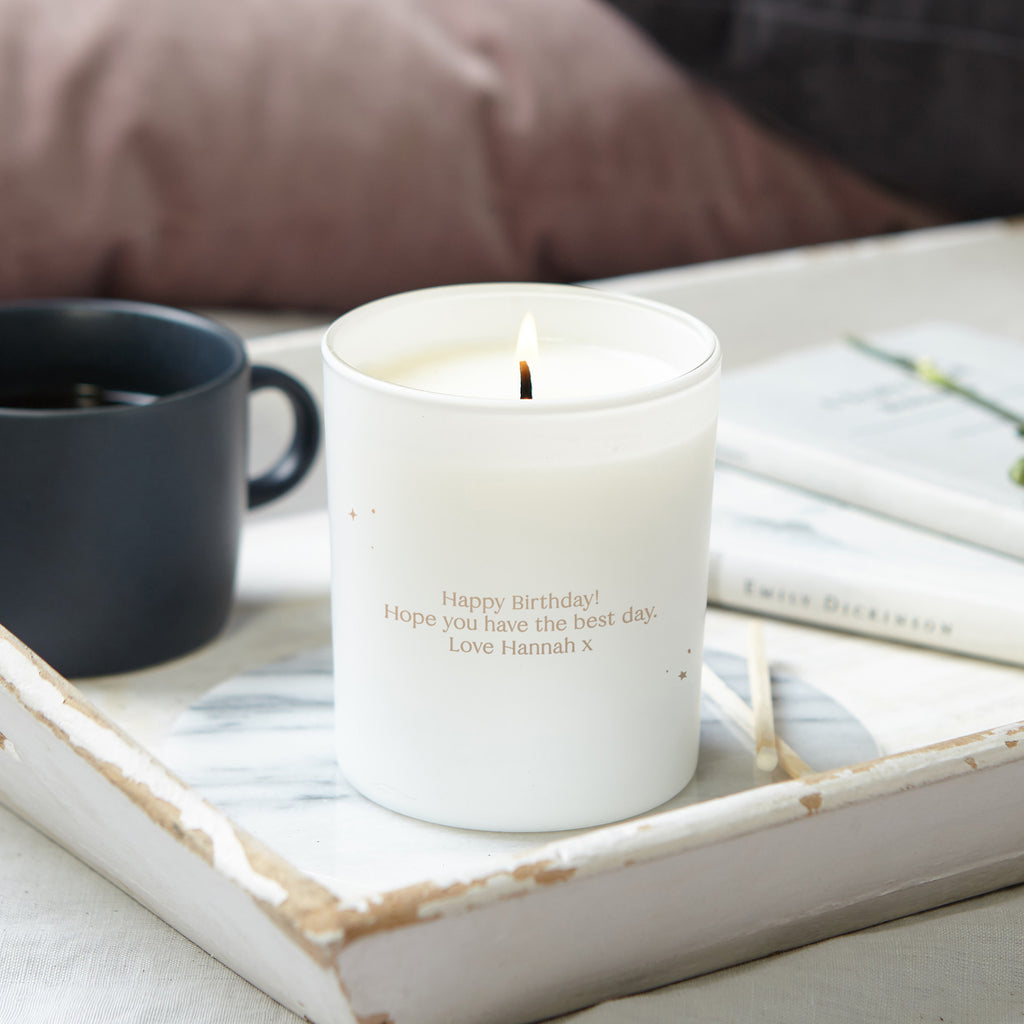 Gemini Star Sign Candle Gift Zodiac Constellation Glow Through Candle