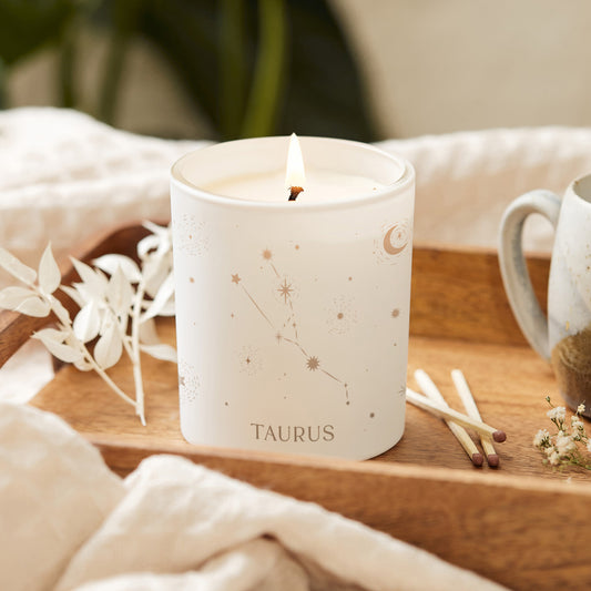 Star Sign Candle Gift Zodiac Constellation Glow Through Candle