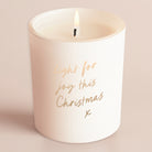 Christmas Gift Light For Joy Glow Through Candle – Festive Scented Luxury Gift Box for Her