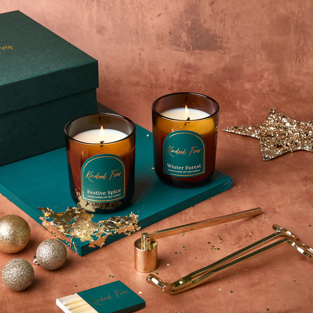 Duo Christmas Candles Gift Set